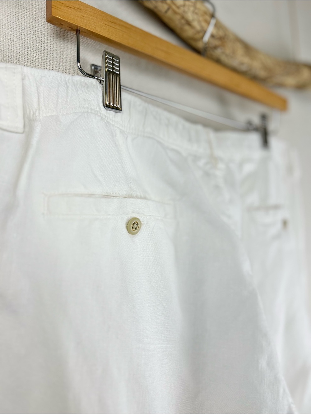 Tommy Bahama Relax 100% Linen White Wide Leg Pants Medium Coastal Resort - Picture 4 of 8